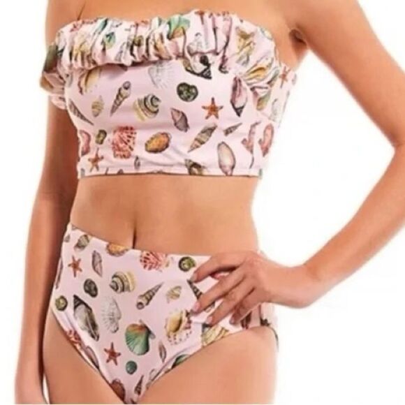 ANTONIO MELANI x Jennifer Sumko Family Shells Pink bikini Sz XS - Picture 1 of 10